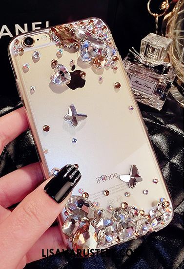 iPhone Se Kuoret All Inclusive Puhelimen Pehmeä Neste Läpinäkyvä Rhinestone Inlay Halvat