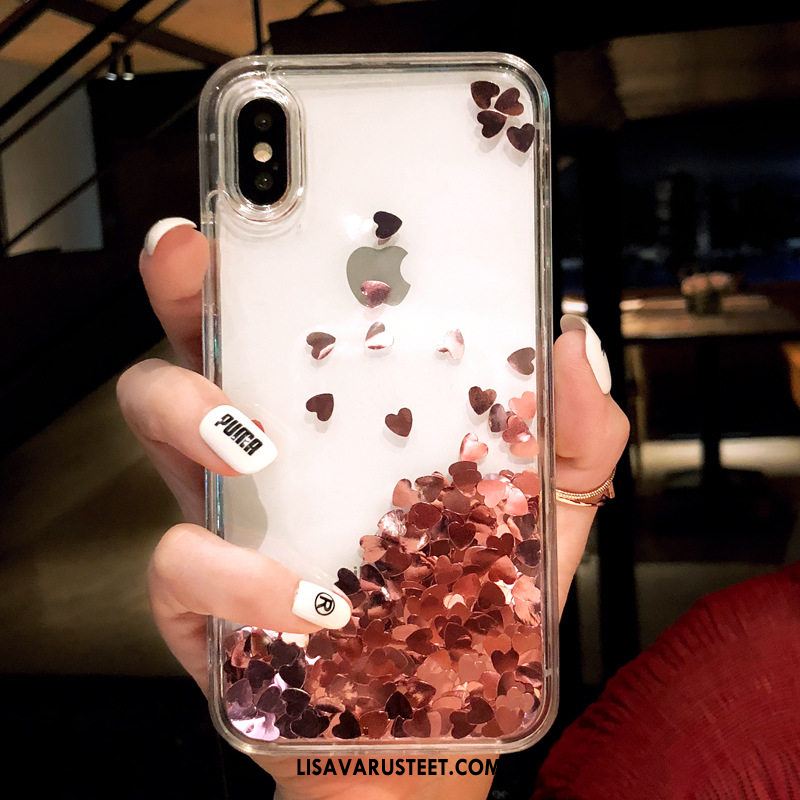 iPhone X Kuoret Rakkaus Murtumaton Sininen Net Red Kotelo Verkossa