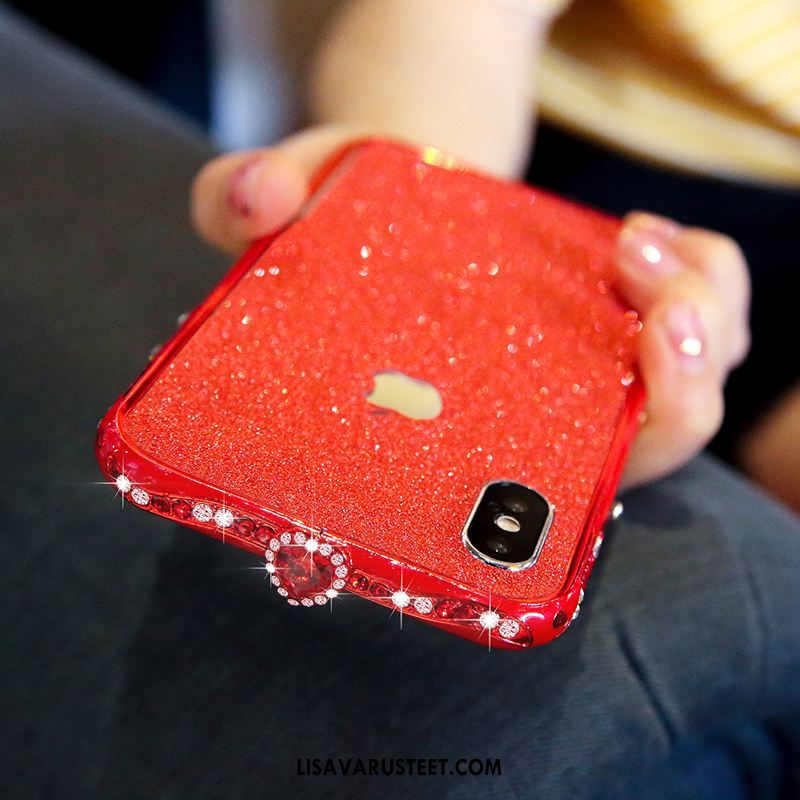 iPhone X Kuoret Trendi Rhinestone Inlay Kuori Net Red Kehys Osta