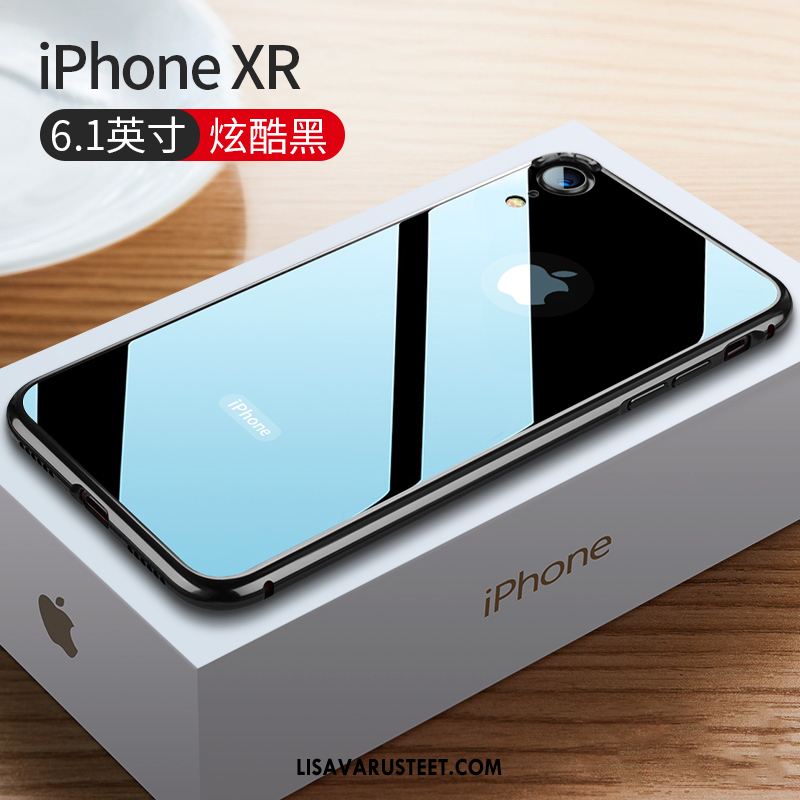 iPhone Xr Kuoret Kehys Murtumaton Lasi Metalli Ohut Kuori Halpa