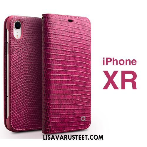 iPhone Xr Kuoret Nahka Kotelo Suojaus All Inclusive Ylellisyys Halpa