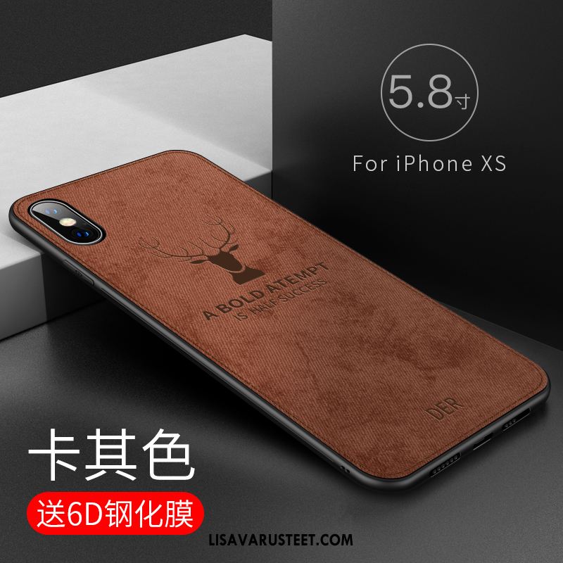 iPhone Xs Kuoret Luova Pesty Suede Murtumaton Puhelimen Kuori Myynti