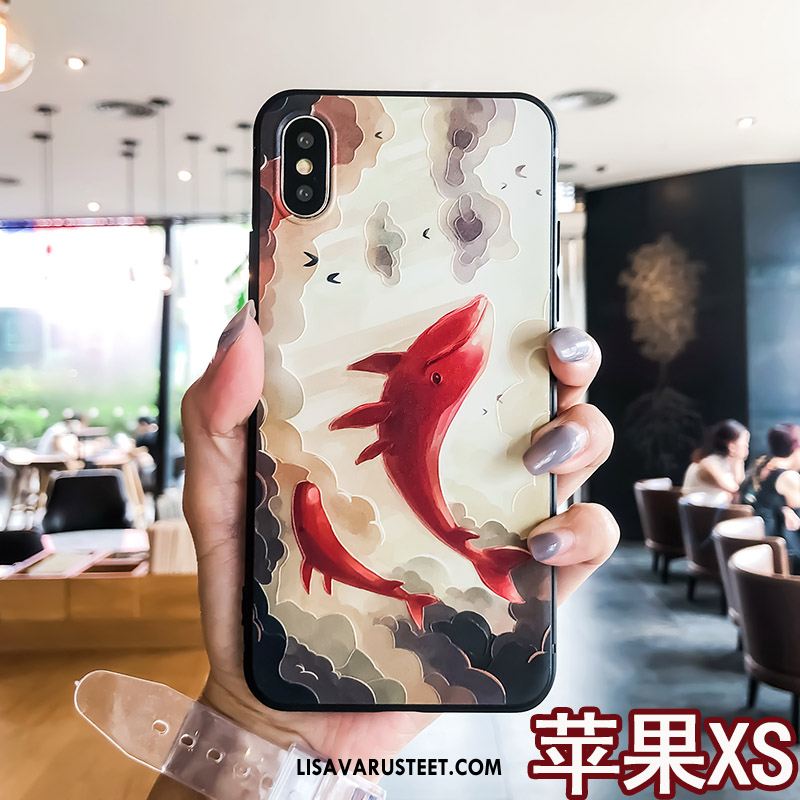 iPhone Xs Kuoret Puhelimen All Inclusive Kevyt Sininen Trendi Kuori Halvat