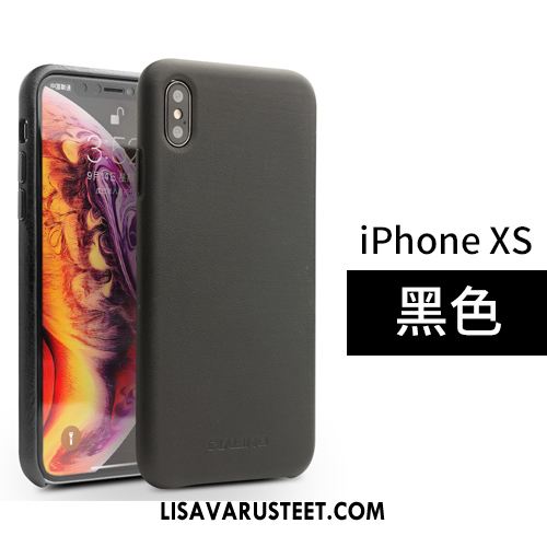 iPhone Xs Kuoret Suojaus Nahka Nahkakotelo Aito Nahka Puhelimen Myynti