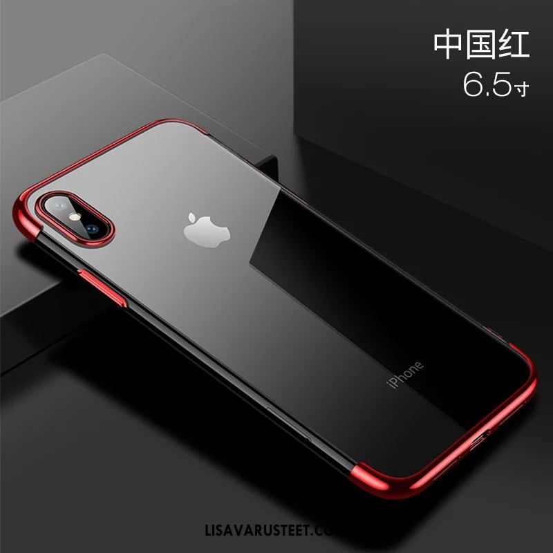 iPhone Xs Max Kuoret Suojaus Läpinäkyvä Murtumaton Net Red Tide-brändi Osta