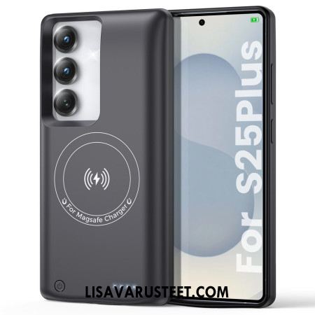 10000mah Akkukotelo Samsung Galaxy S25 Plus / S24 Plus Laturilla Ja Magneettikiinnityksellä