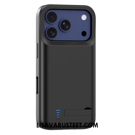 5000 Mah Ulkoinen Akkukotelo iPhone 17 Prolle Sisäänrakennetulla Telineellä