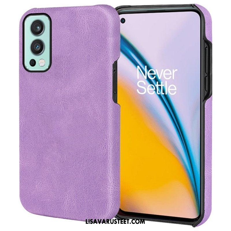 Case OnePlus Nord 2 5G Uusia Värejä Elegance Leather Effect