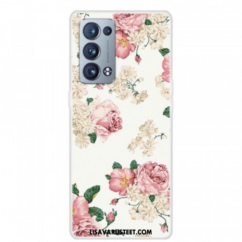 Case Oppo Reno 6 Pro 5G Retro Ruusut