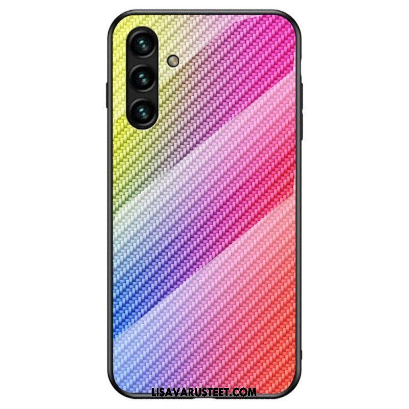 Case Samsung Galaxy A13 5G / A04s Karkaistua Hiilikuitulasia