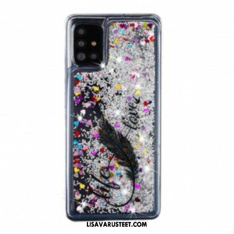 Case Samsung Galaxy A52 4G / A52 5G / A52s 5G Life & Love Paljetteja