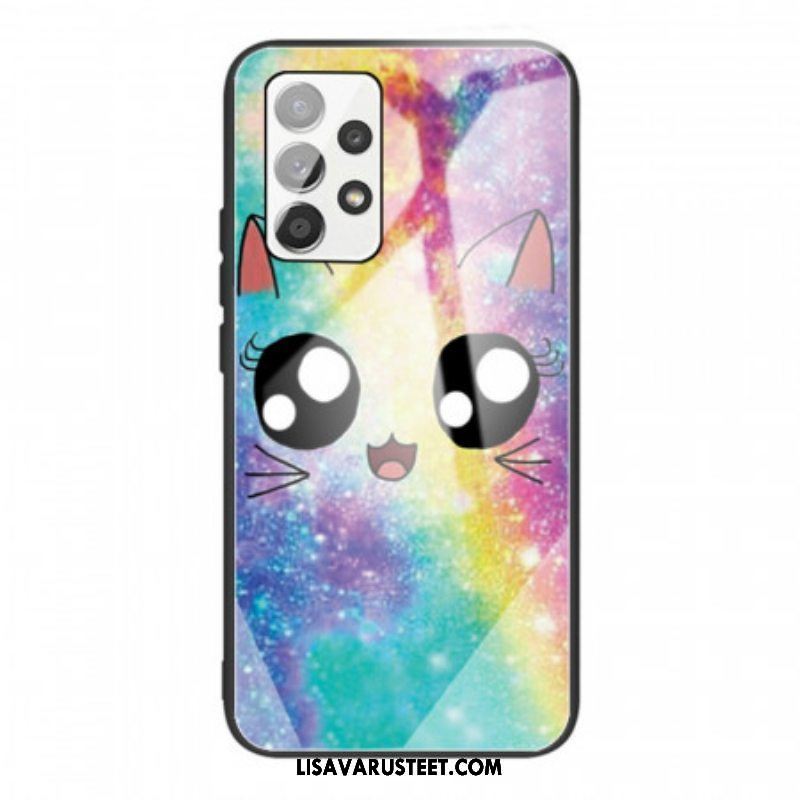 Case Samsung Galaxy A53 5G Karkaistu Lasi Cat