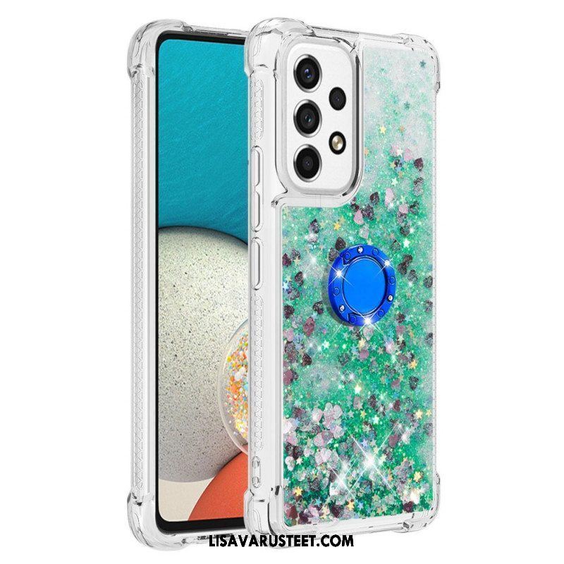 Case Samsung Galaxy A53 5G Paljetteja Rengastuella