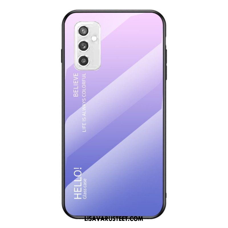 Case Samsung Galaxy M52 5G Karkaistu Lasi Hello