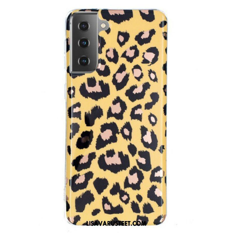 Case Samsung Galaxy S21 5G Leopard-tyylinen Marmori