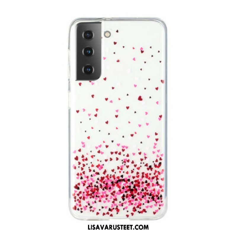 Case Samsung Galaxy S21 5G Saumaton Useita Sydämiä