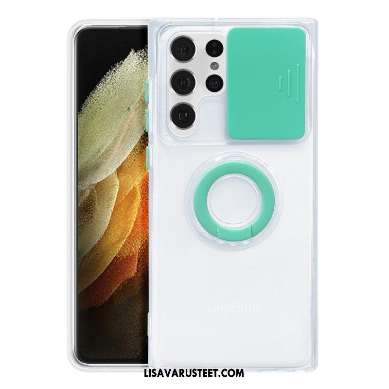 Case Samsung Galaxy S22 Ultra 5G Rengastuki Ja Linssisuojat