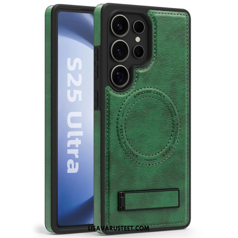 Case Samsung Galaxy S25 Ultra 5g Puhelinkuoret Nahkakuvio Yhteensopiva Magsafen Kanssa