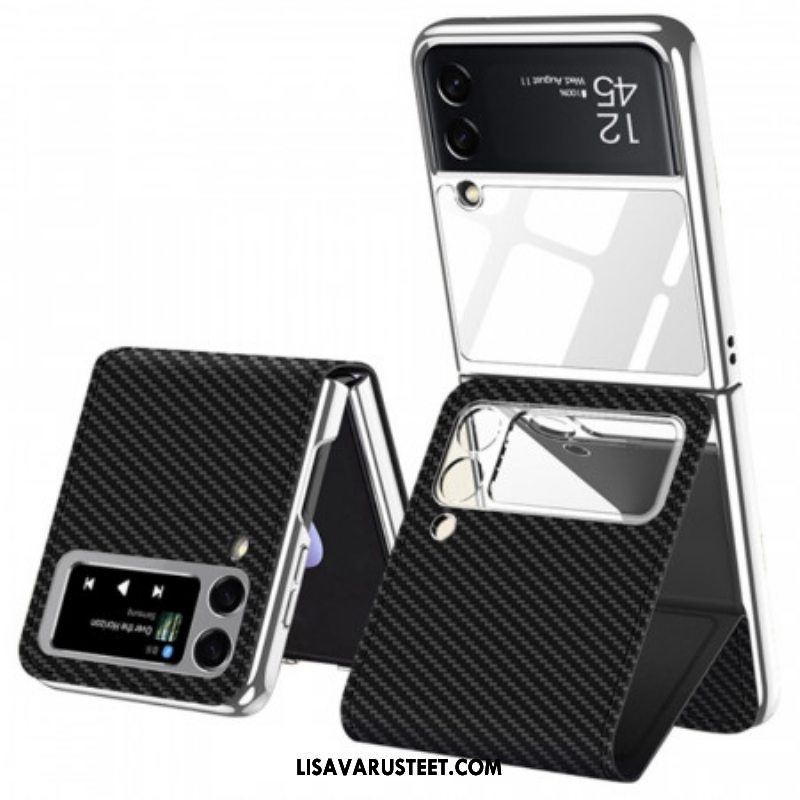 Case Samsung Galaxy Z Flip 3 5G Kotelot Flip Hiilipeiliefekti Ja Tuki