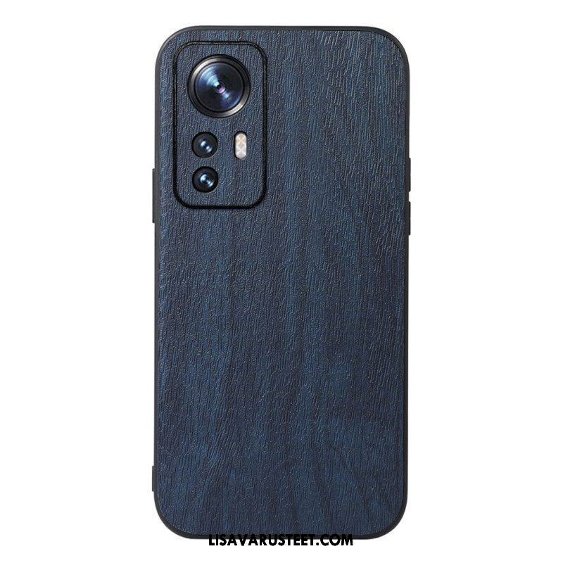 Case Xiaomi 12 Pro Tyylikäs Nahkainen Puuefekti