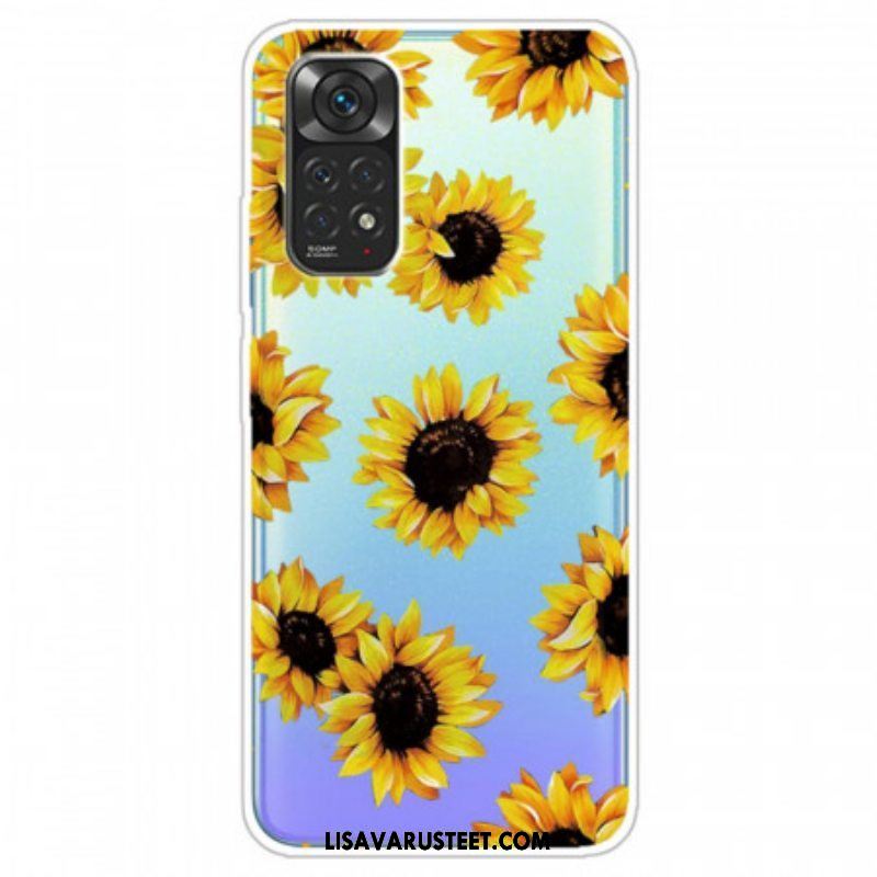 Case Xiaomi Redmi Note 11 / 11S Auringonkukat