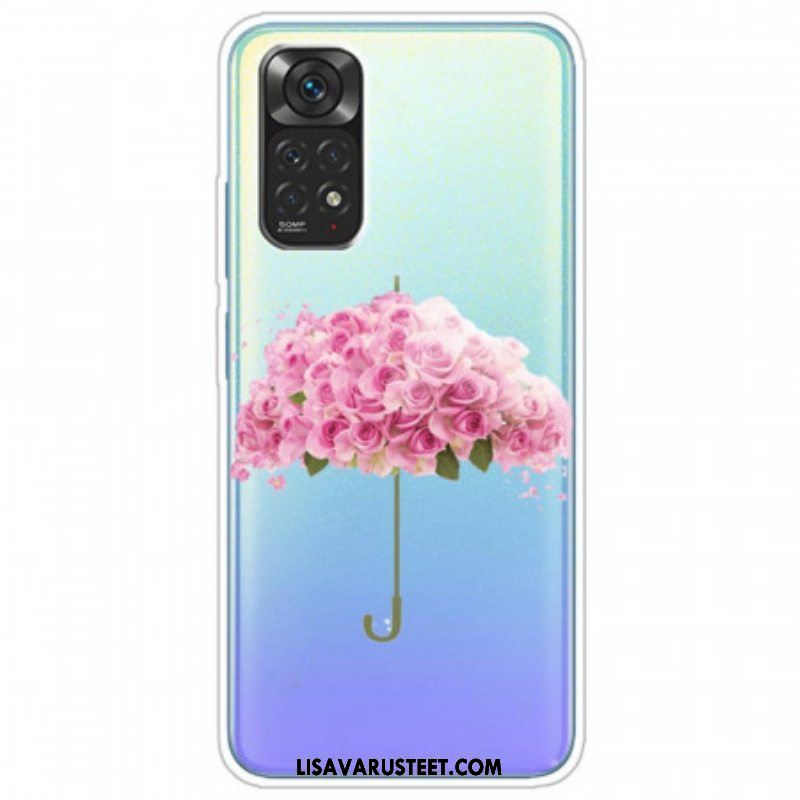 Case Xiaomi Redmi Note 11 / 11S Sateenvarjo Ruusuissa