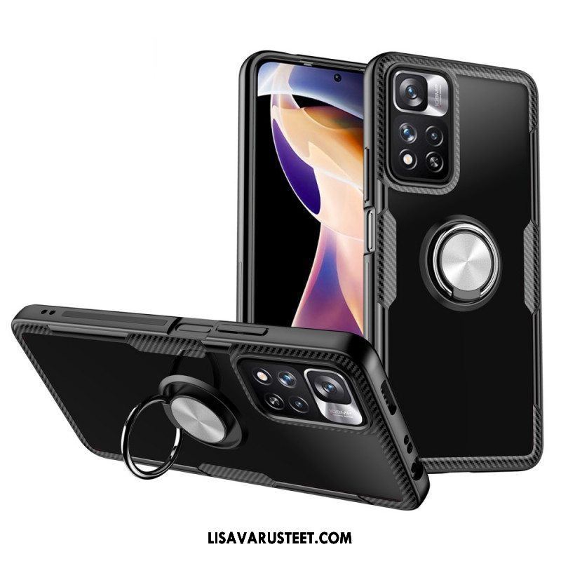 Case Xiaomi Redmi Note 11 Pro Plus 5G Hiilikuitumetallirengas