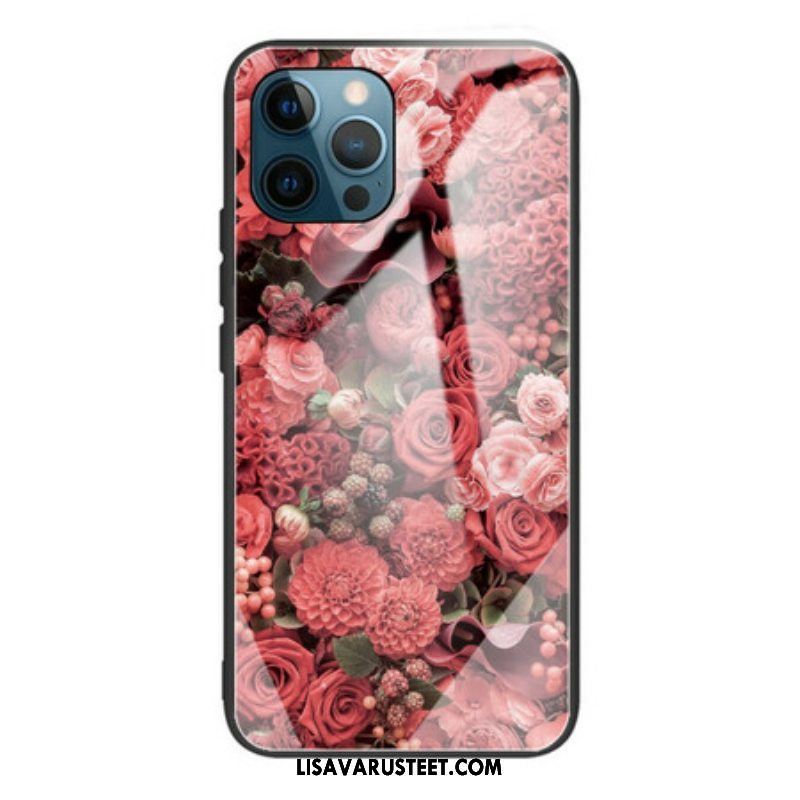 Case iPhone 13 Pro Rose Flowers Karkaistu Lasi