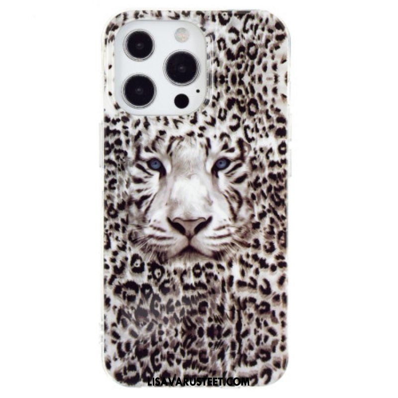 Case iPhone 15 Pro Fluoresoiva Leopardi