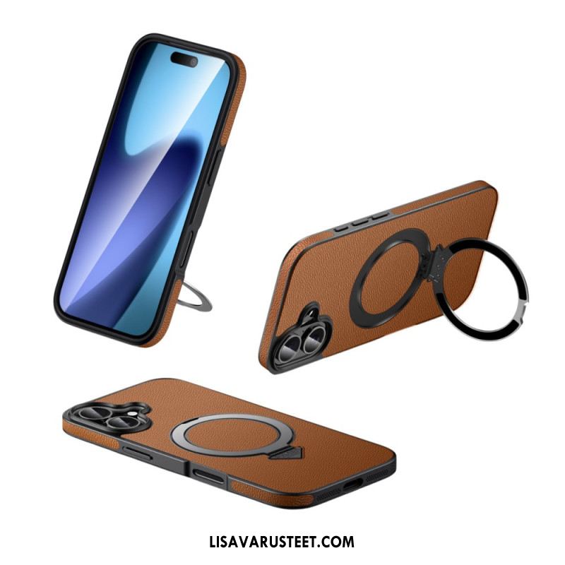 Case iPhone 17 Puhelinkuoret Magsafe-yhteensopiva Nahkakotelon Ja Jalustan Kanssa