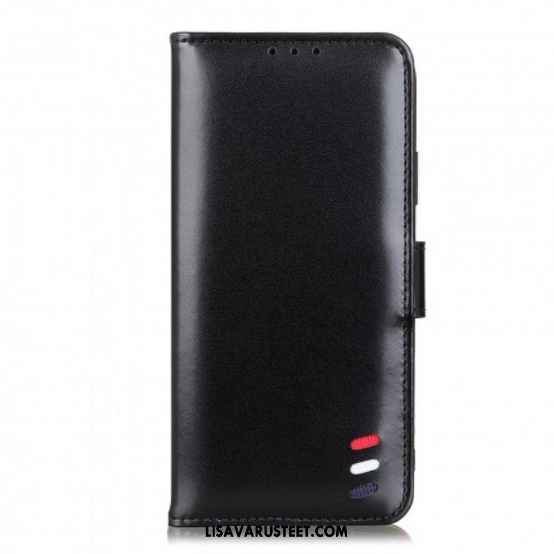 Flip Case OnePlus Nord CE 5G Kolmivärinen Nahkaefekti