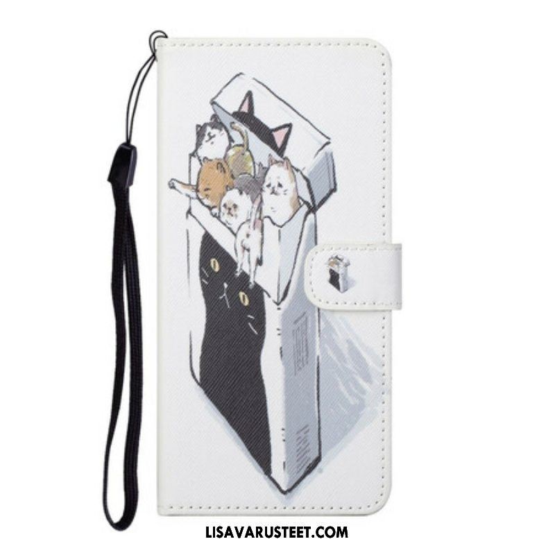 Flip Case OnePlus Nord CE 5G Suojaketju Kuori Toimitus Thong Cats