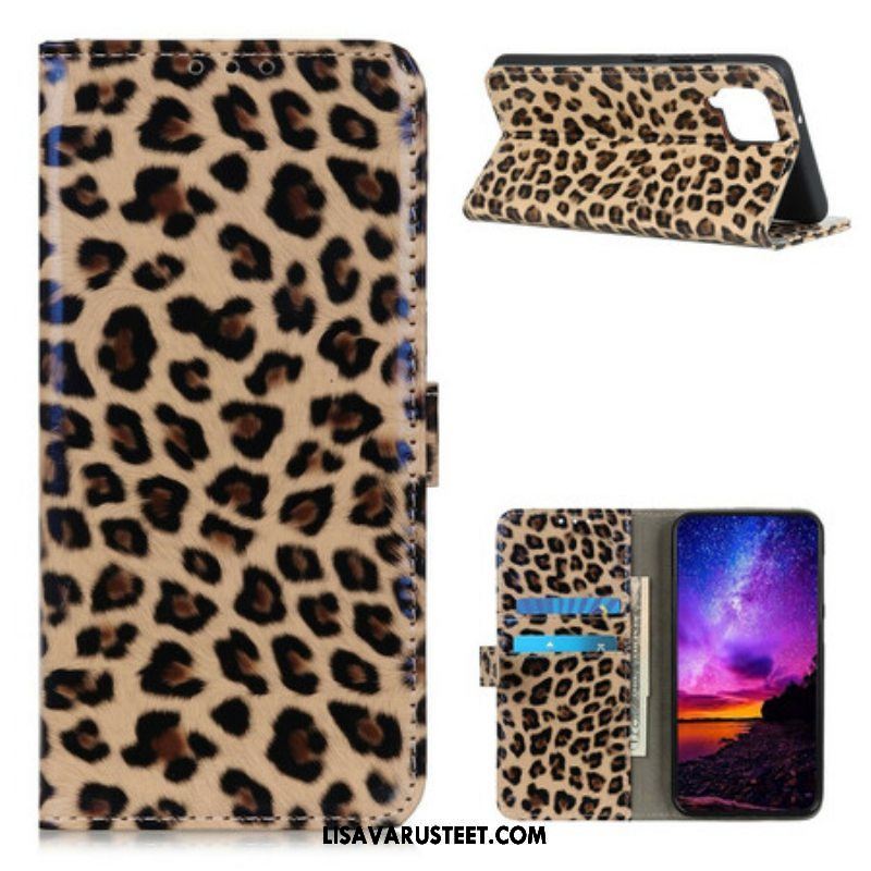 Flip Case Samsung Galaxy A42 5G Leopardi