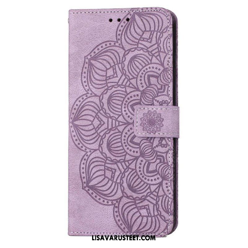 Flip Case Samsung Galaxy S23 Plus 5G Suojaketju Kuori Strappy Mandala