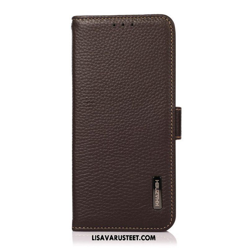 Flip Case Sony Xperia 1 IV Litsi Nahka Khazneh Rfid