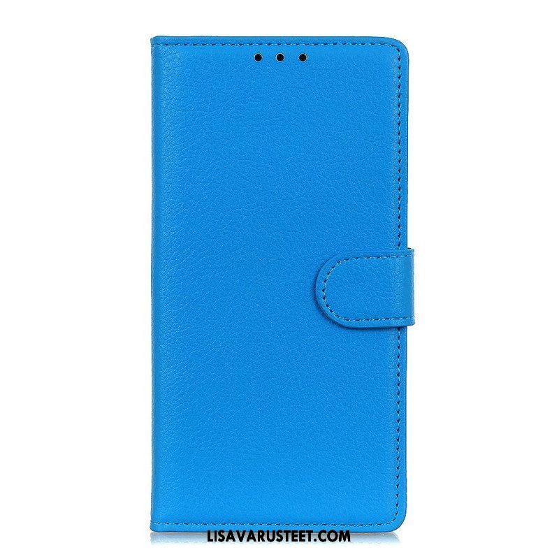 Flip Case Sony Xperia 1 IV Perinteinen Litchi Faux Leather