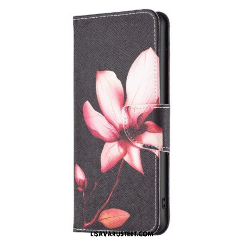 Flip Case Xiaomi 13 Lite Vaaleanpunainen Kukka