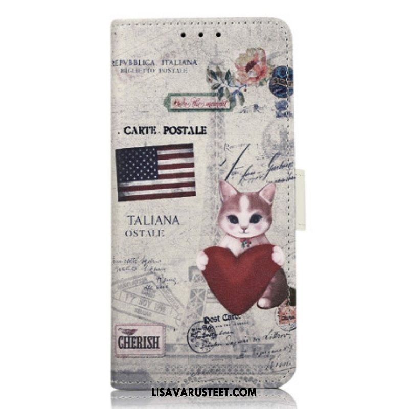 Flip Case Xiaomi 13 Traveller Cat