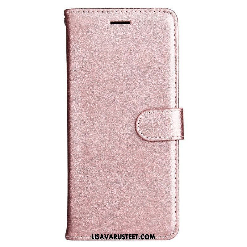 Flip Case Xiaomi Redmi Note 12 5G Suojaketju Kuori Tavallinen Hihnalla