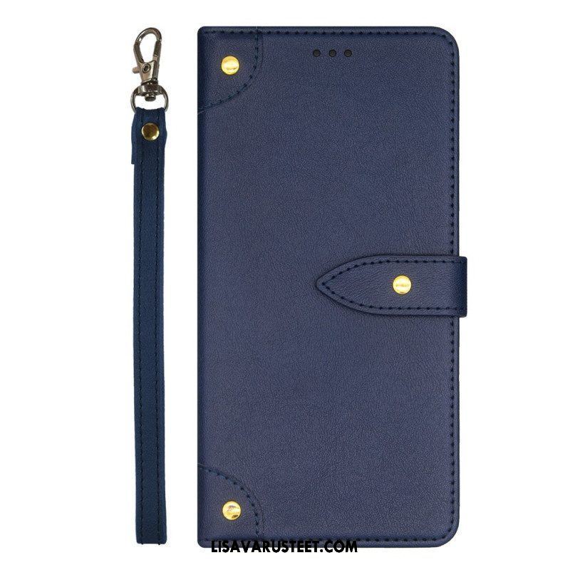 Flip Case Xiaomi Redmi Note 12 Pro Plus Niitit Ja Hihna Idewei
