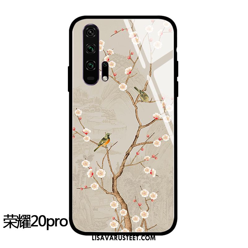 Honor 20 Pro Kuoret Lasi Kiinalainen Tyyli Kotelo Tide-brändi Pehmeä Neste Verkossa