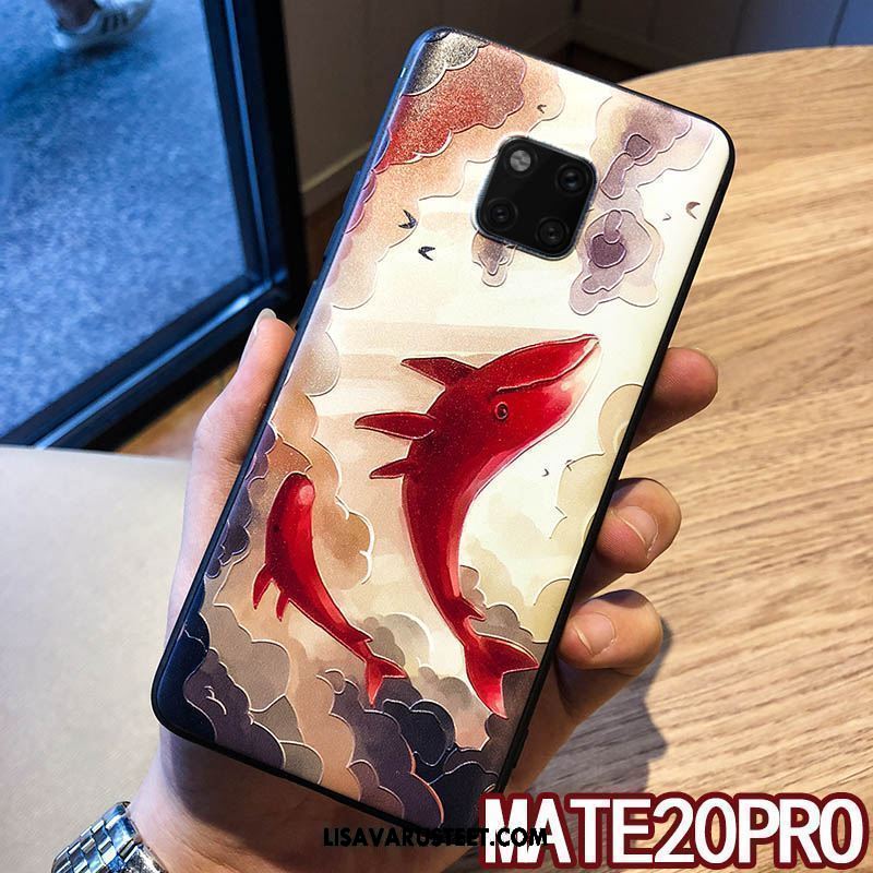 Huawei Mate 20 Pro Kuoret Kohokuviointi Murtumaton Ripustettavat Koristeet Persoonallisuus Silikoni Verkossa