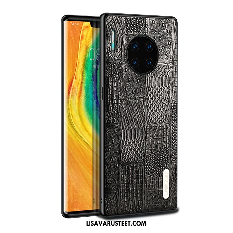 Huawei Mate 30 Kuoret Musta Ylellisyys Suojaus Nahka Ultra Kuori Kauppa