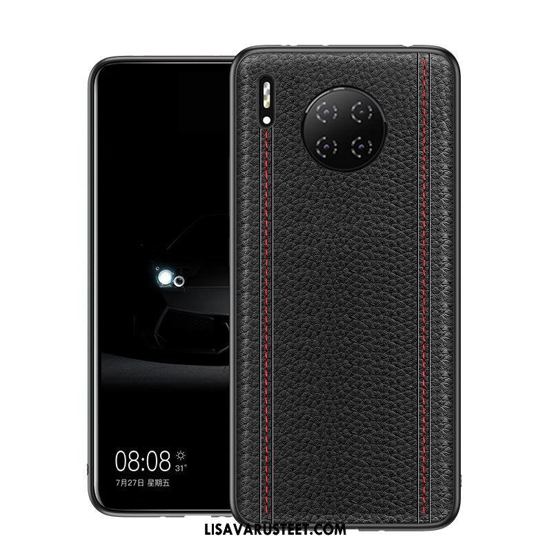 Huawei Mate 30 Pro Kuoret Nahkakotelo Aito Nahka Puhelimen Suojaus Musta Osta