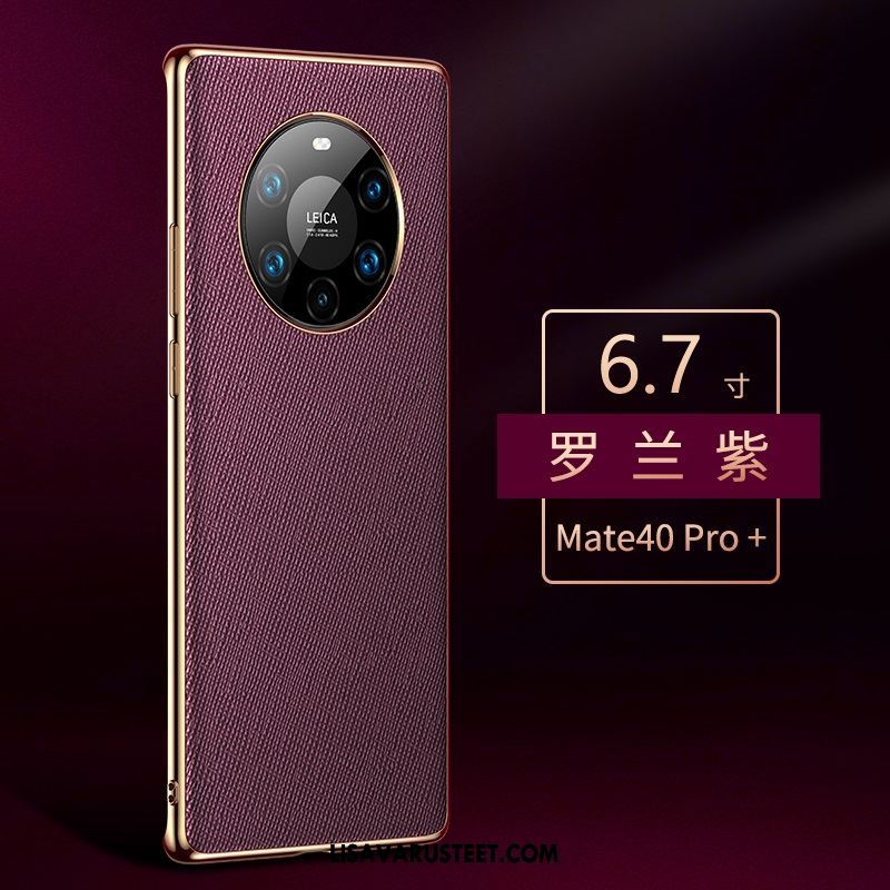 Huawei Mate 40 Pro+ Kuoret Puhelimen Ylellisyys Aito Nahka Suojaus Murtumaton Kauppa