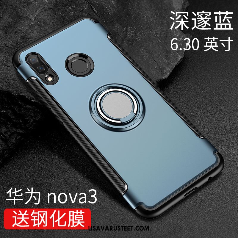 Huawei Nova 3 Kuoret Sininen Silikoni Tuki Pehmeä Neste Puhelimen Verkossa