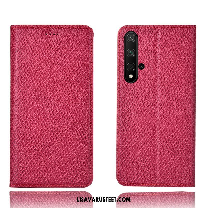 Huawei Nova 5t Kuoret All Inclusive Puhelimen Kukkakuvio Punainen Suojaus Myynti