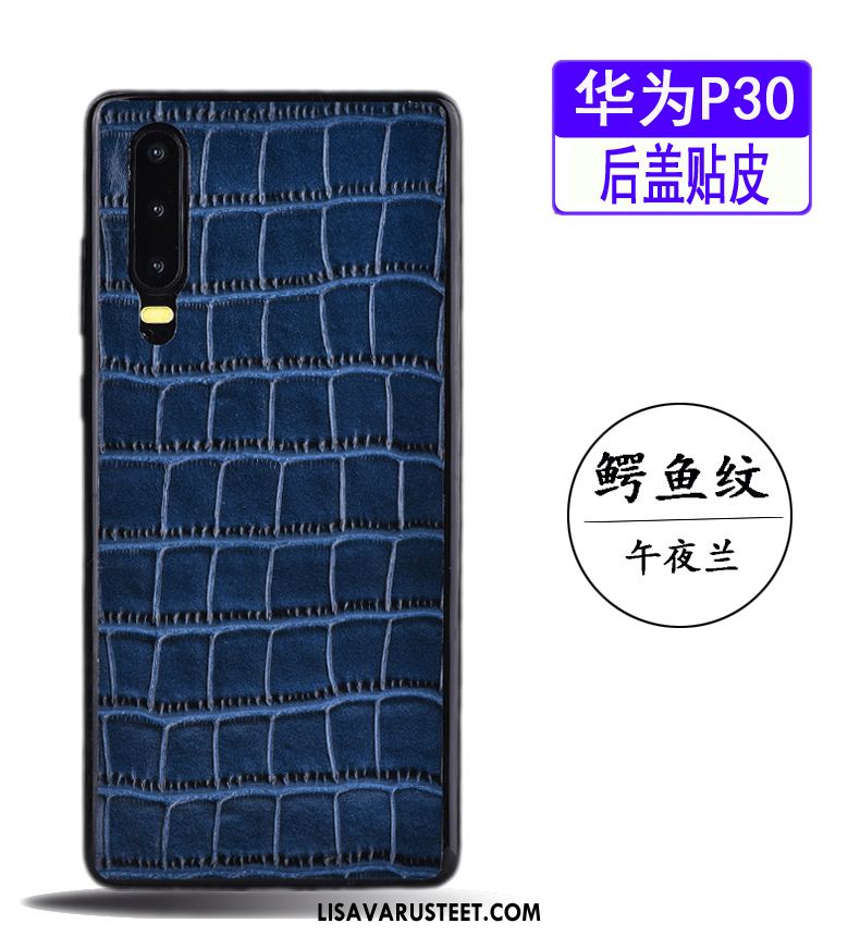 Huawei P30 Kuoret Krokotiili Lehmä Ohut Nahka Kuori Myynti