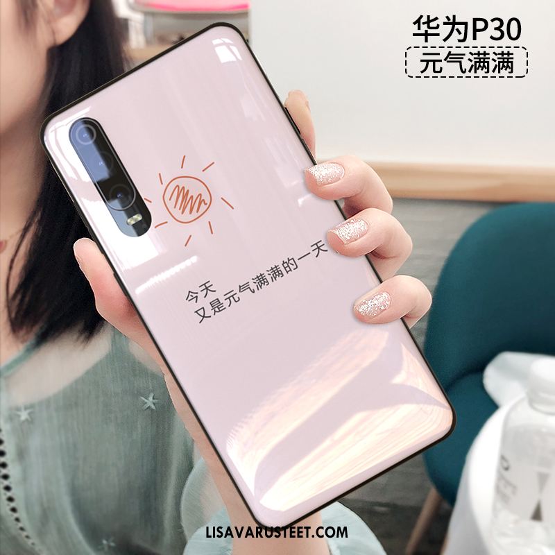 Huawei P30 Kuoret Luova Pesty Suede Murtumaton Lasi Kuori Halvat