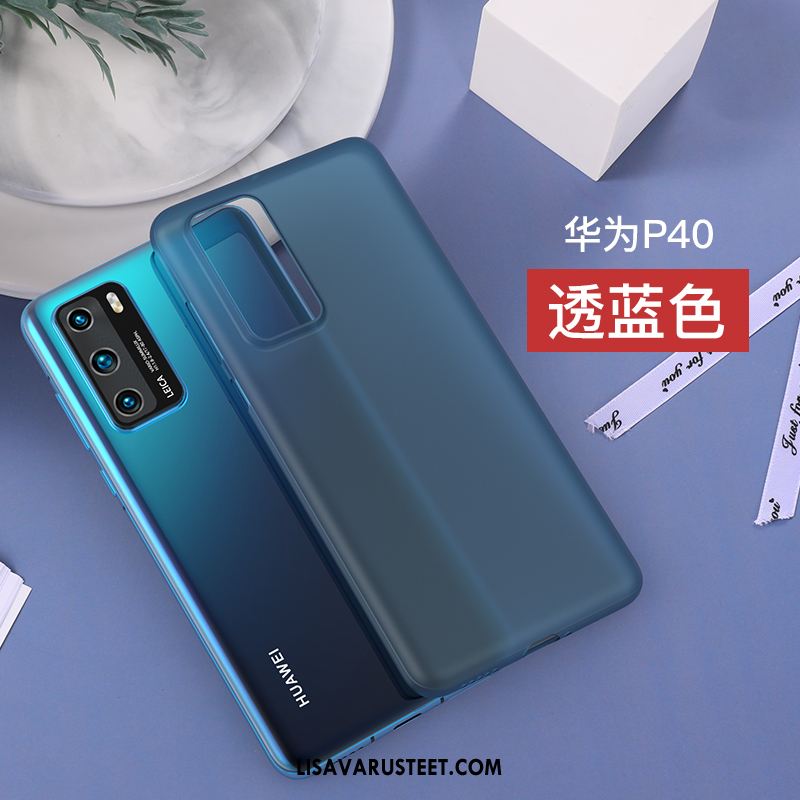 Huawei P40 Kuoret Säteilevä Ultra Kova Läpinäkyvä Pesty Suede Osta